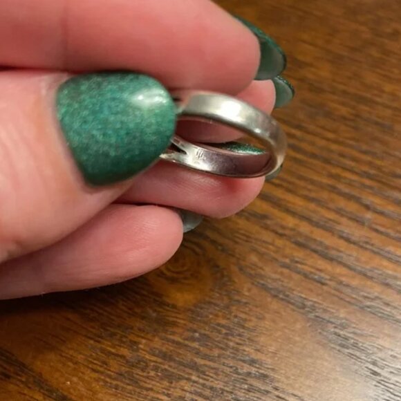 James Avery Heart Cross Silver Ring Sterling size 5.5 - Picture 2 of 5